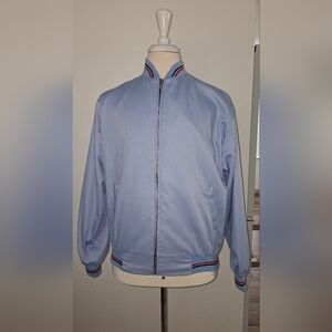 Light Blue Bomber Jacket